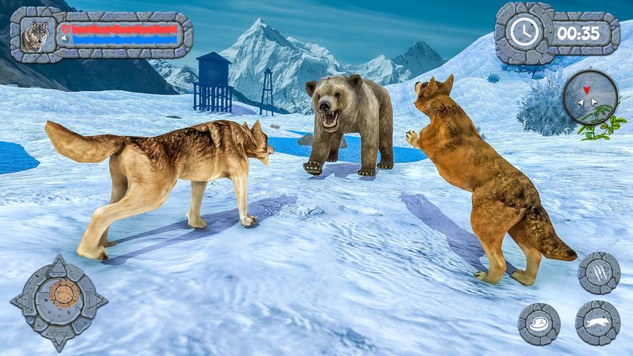 Arctic Wolf Family Simulator ဖန်သားပြင်ဓာတ်ပုံ 1