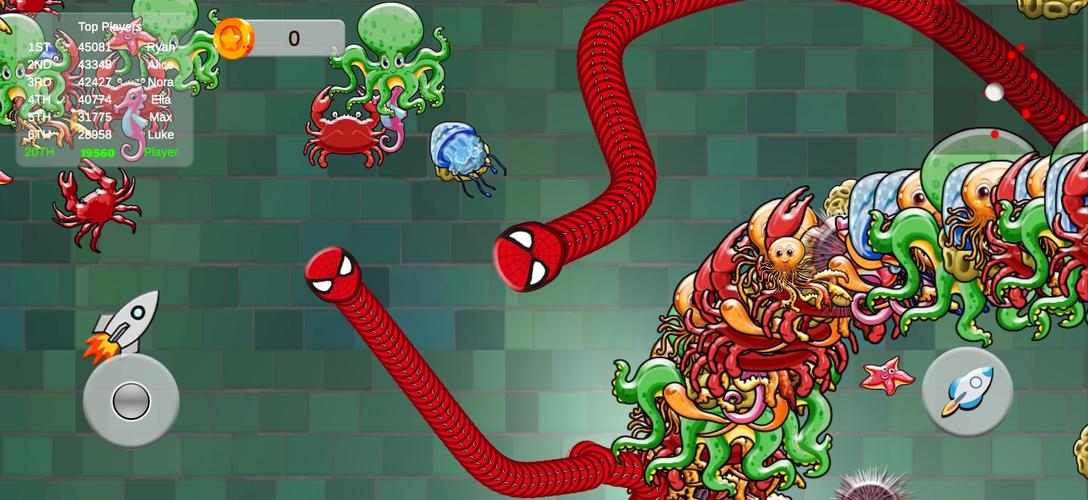 Snake Zone.io Slither Worm Capture d'écran 1