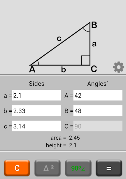 Triangle Calculator Screenshot 3