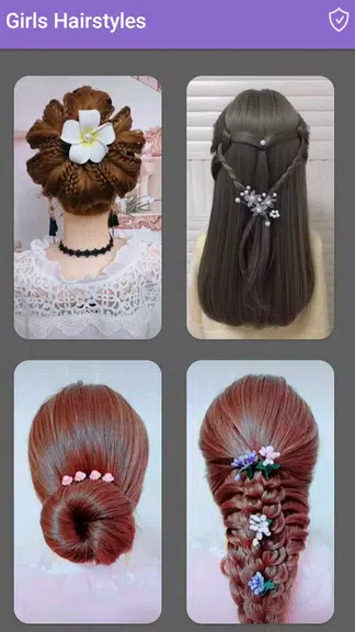 Girls Hairstyles Step By Step Captura de tela 3