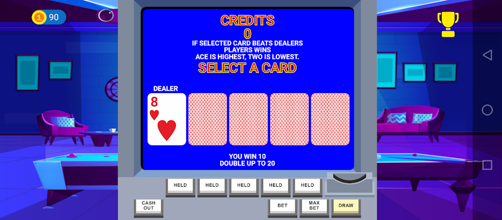 Video Poker Big Bet Zrzut ekranu 3