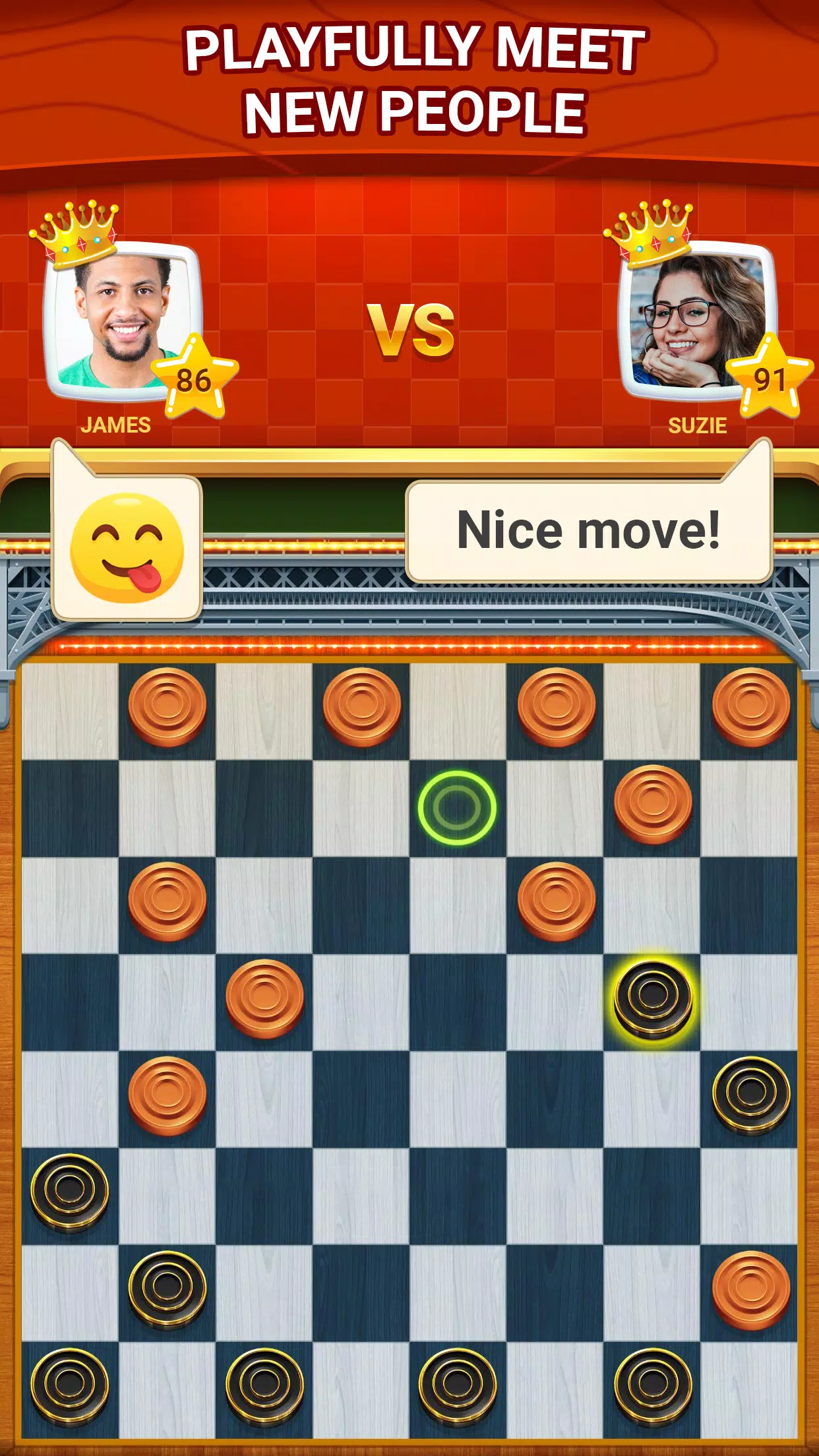 Checkers - Online & Offline スクリーンショット 3