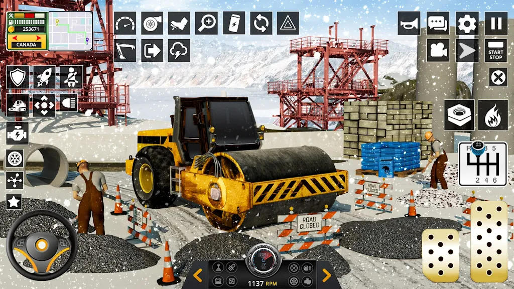 Snow Heavy Construction Game 스크린샷 3