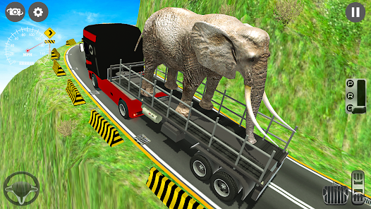 Animal transport Truck game 3d स्क्रीनशॉट 1