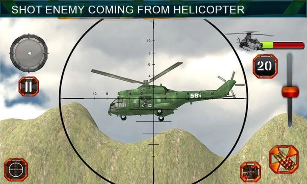 Sniper Shooting Heli Action Screenshot 3