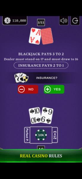 Blackjack 21 - Side Bets Ảnh chụp màn hình 2