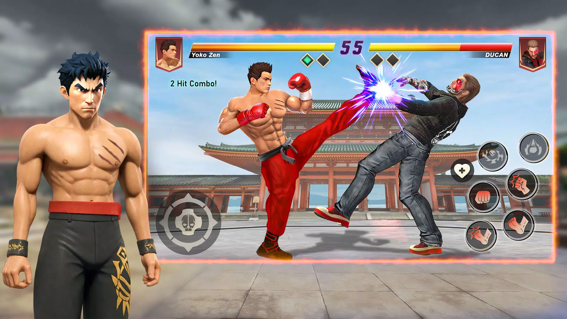 Karate Legends: Fighting Games Captura de tela 1