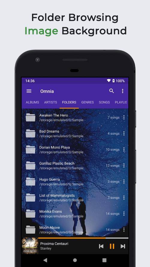 Omnia Music Player Ảnh chụp màn hình 4