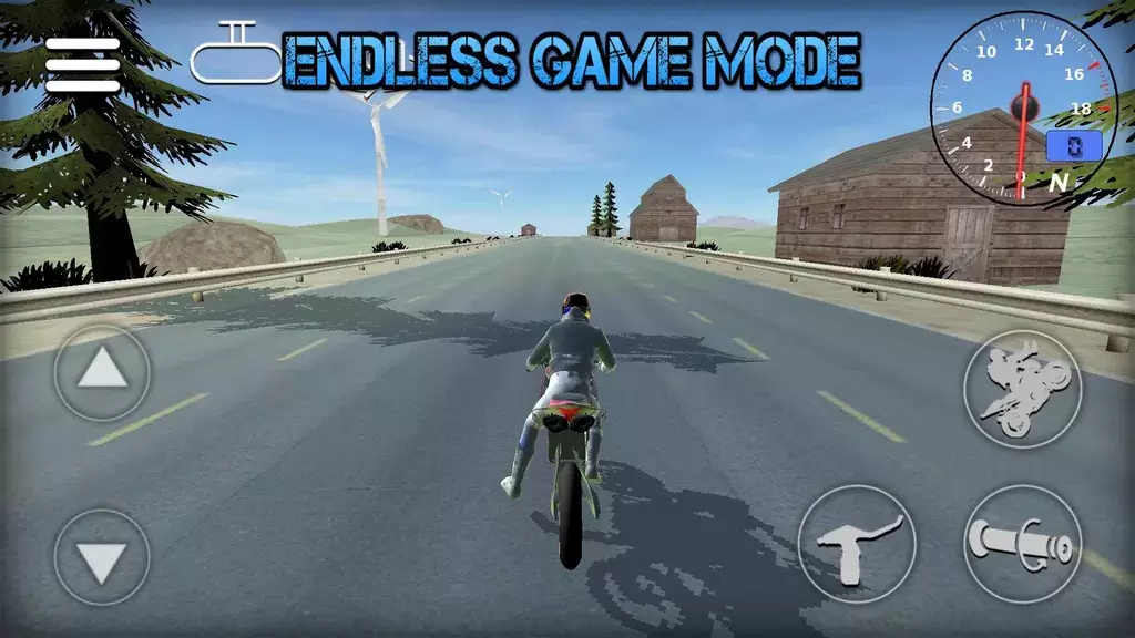 Wheelie Bike 3D game Screenshot 3