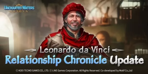 Uncharted Waters Origins amène Leonardo da Vinci à la mêlée dans sa dernière mise à jour