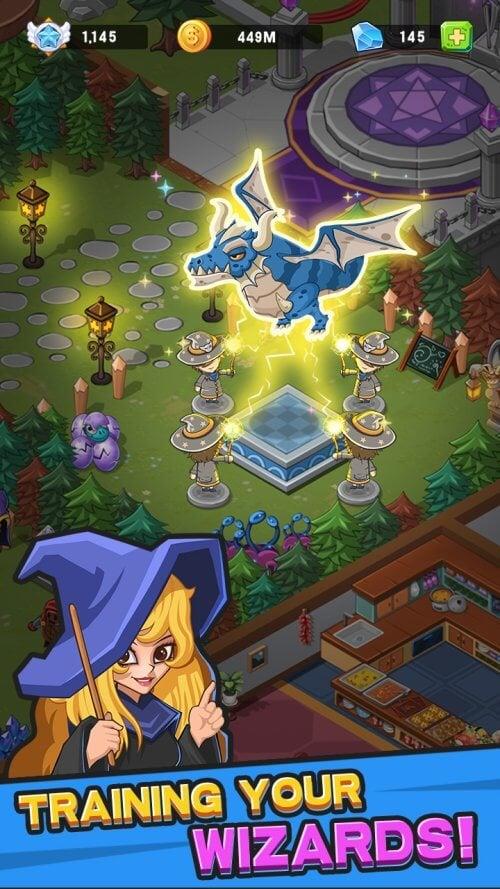 Idle Wizard College Скриншот 2