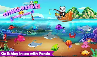 Fisher Panda - Fishing Games 스크린샷 1