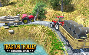 Tractor Trolley Driving Sim 3D स्क्रीनशॉट 1