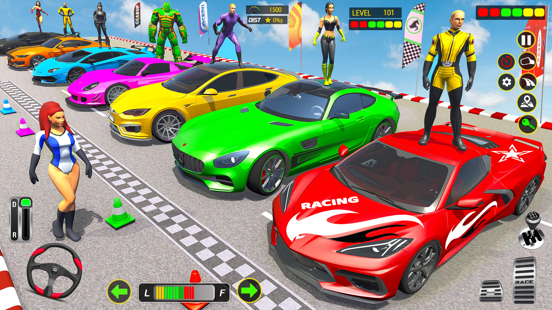 Ramp Car Stunts GT Car Game Tangkapan skrin 1