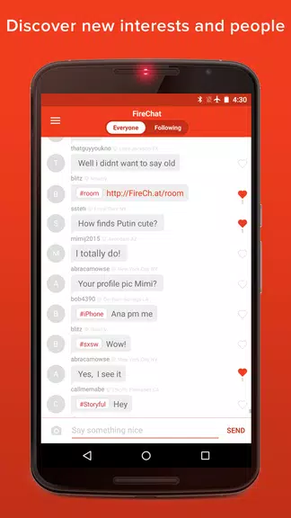 FireChat Captura de tela 4