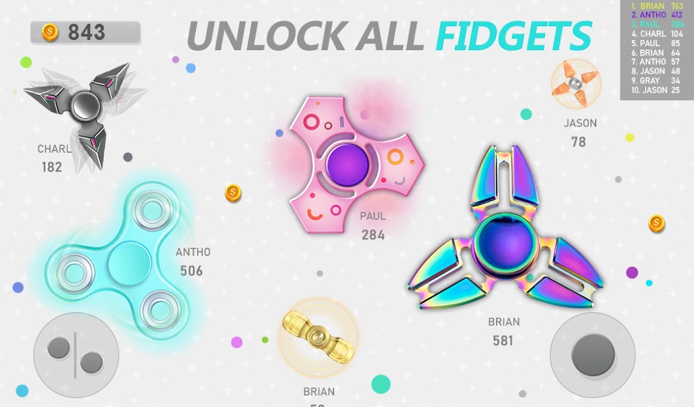 Jogos Fidget Spinner em tempo Captura de tela 4