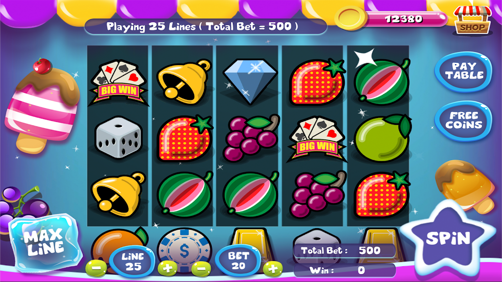 Slot Matchine IceCream - Vegas Casino Slot Games スクリーンショット 1