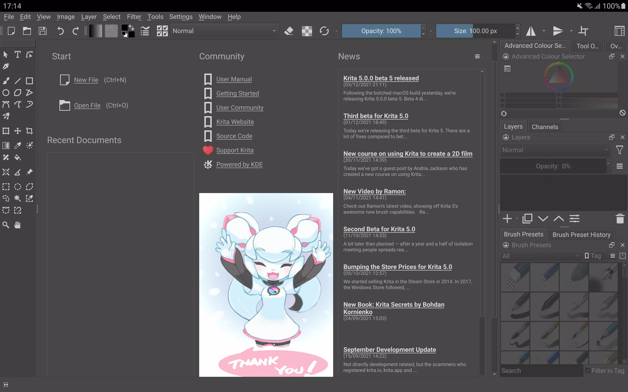 Krita स्क्रीनशॉट 2