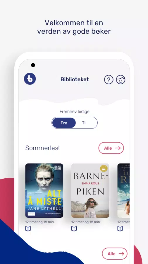BookBites Bibliotek स्क्रीनशॉट 1