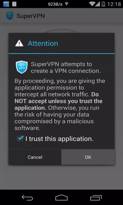 SuperVPN Pro Captura de tela 1