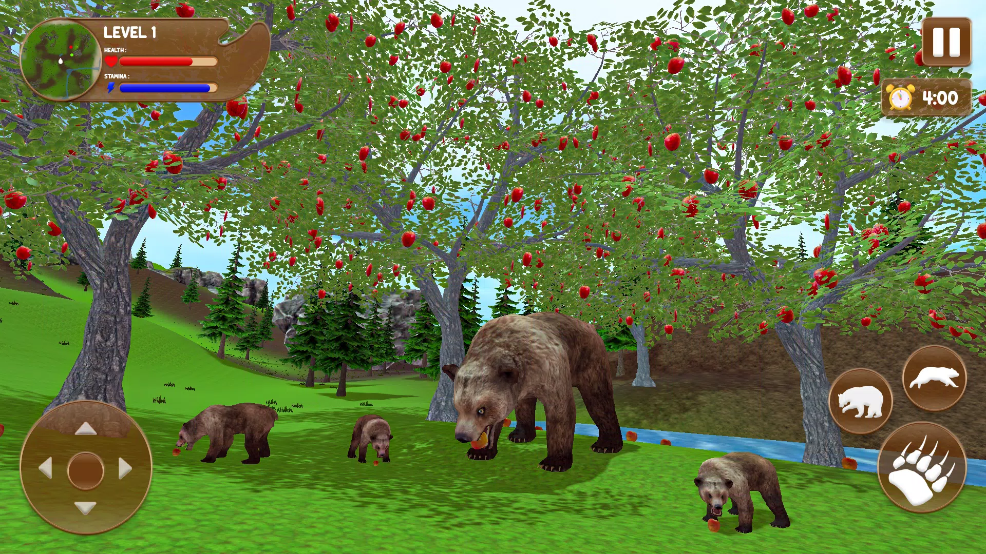 Bear Games: Bear Simulator 3D Ảnh chụp màn hình 4