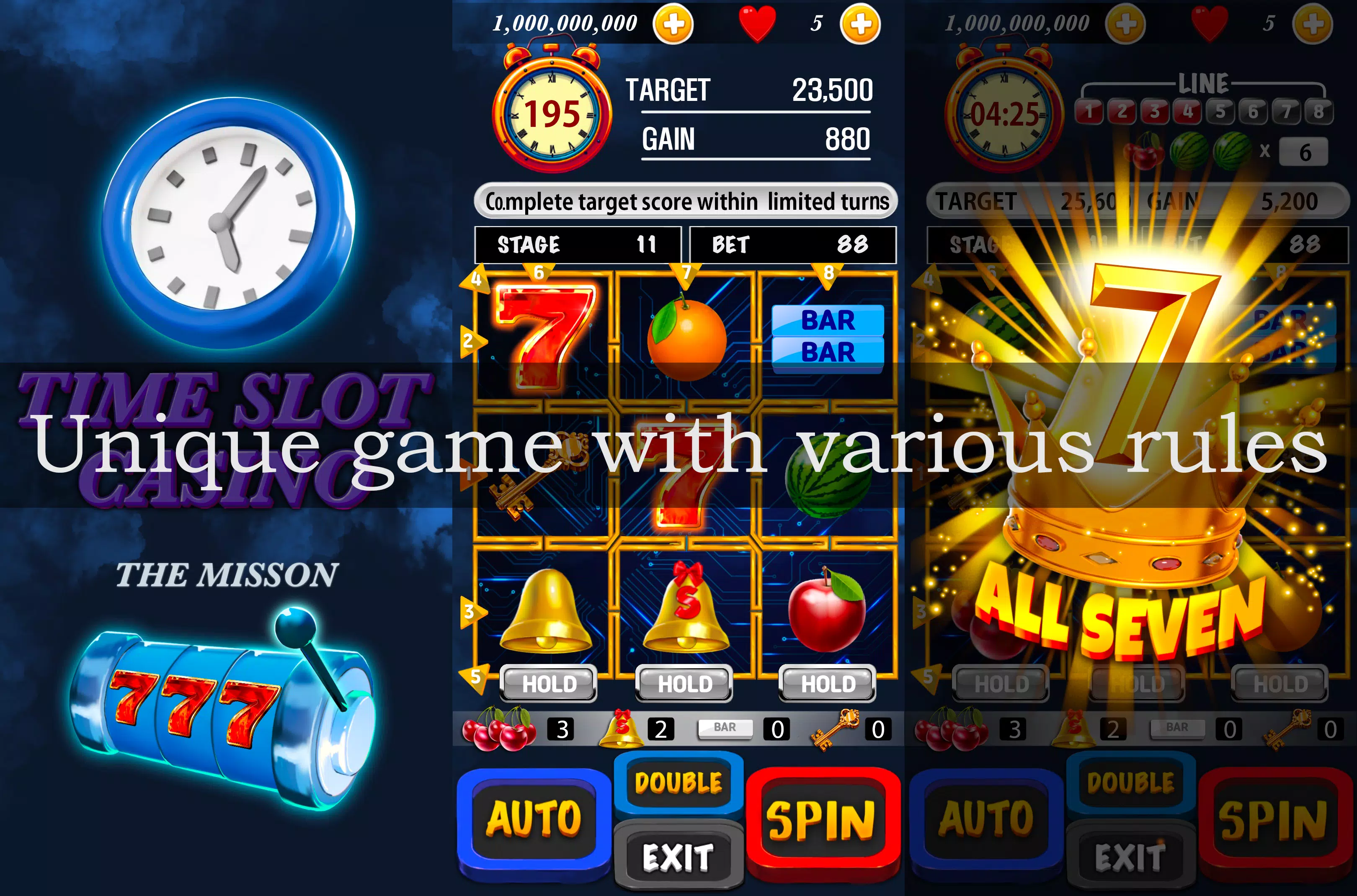 Time slot Casino : The Mission Скриншот 1