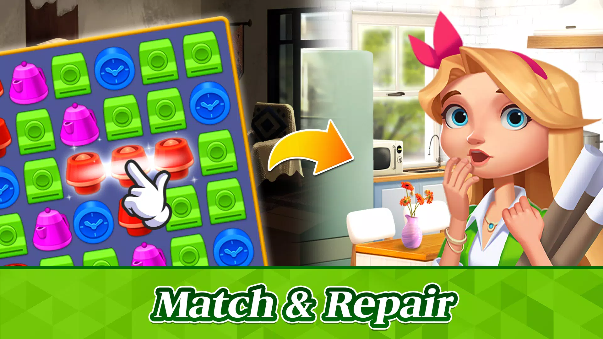 Match Puzzle House ဖန်သားပြင်ဓာတ်ပုံ 2