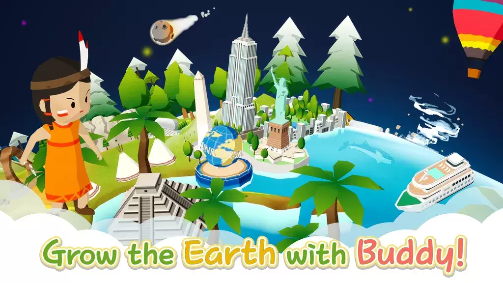 Save The Earth : Idle&Clicker ဖန်သားပြင်ဓာတ်ပုံ 1