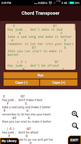 Schermata Guitar Chord Transposer Simple 3