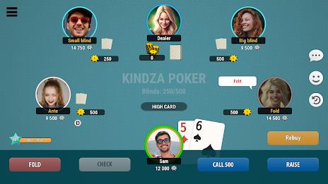 Kindza Poker - Texas Holdem Screenshot 1