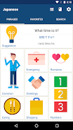 Learn Japanese Phrases Captura de pantalla 1
