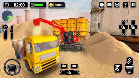 Heavy Sand Excavator 3D Sim Zrzut ekranu 3