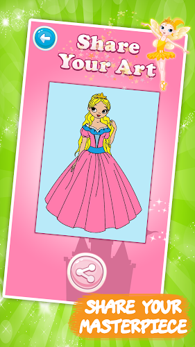 Princess Coloring - Kids Fun Zrzut ekranu 4