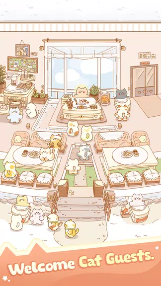 Idle Cat Hotel - Tycoon Games スクリーンショット 2