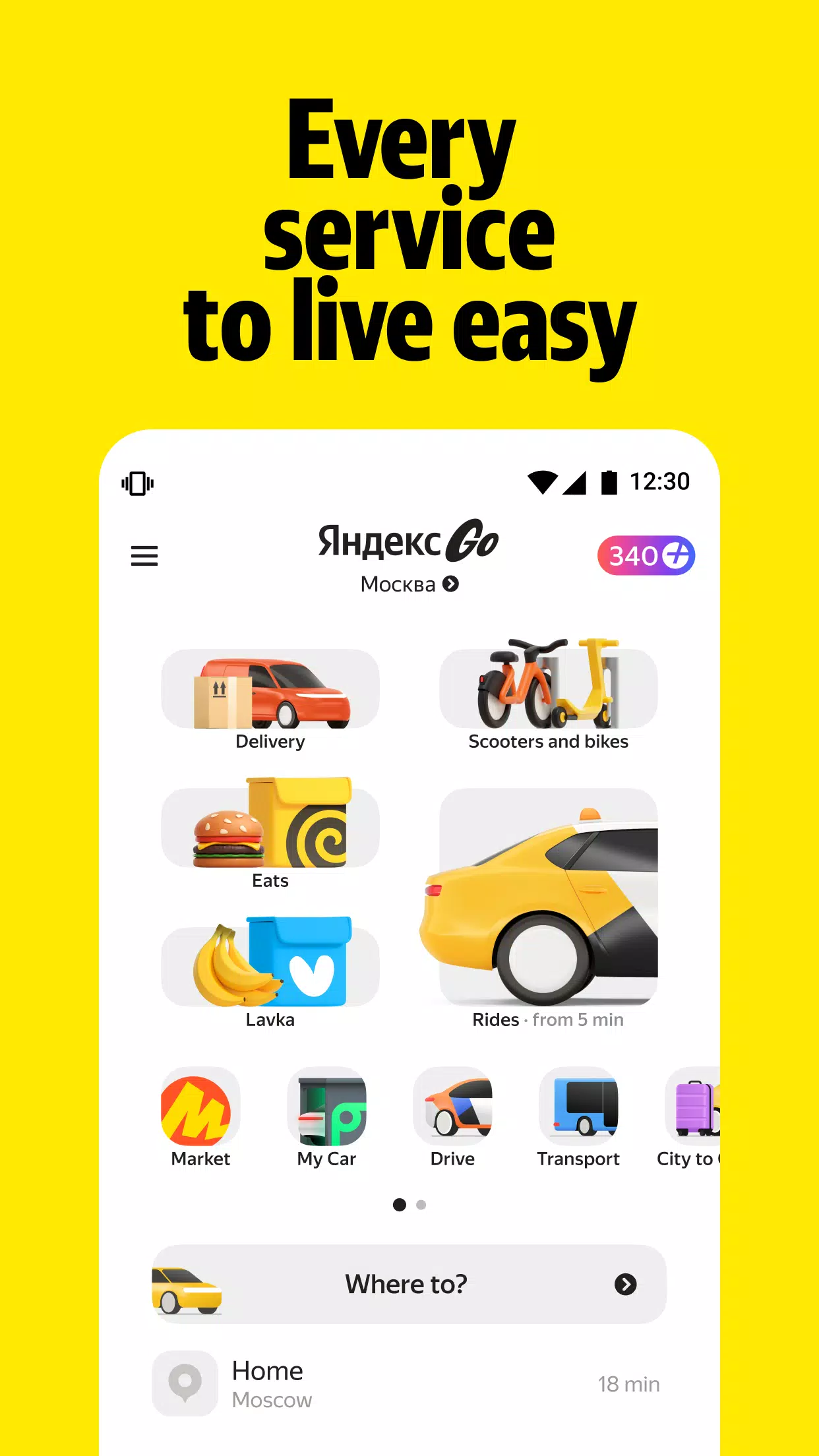 Schermata Yandex Go 1