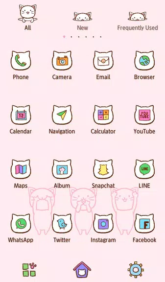 Three Kitties Theme +HOME Screenshot 3