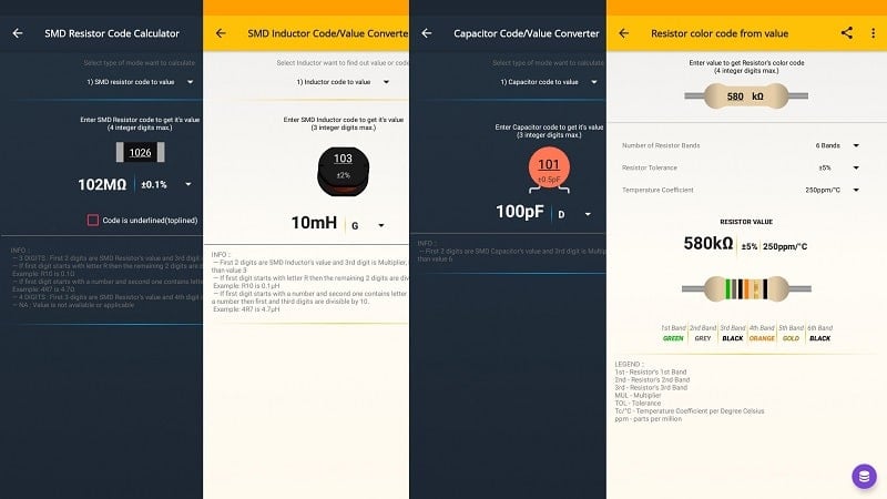 ElectroCalc Ảnh chụp màn hình 2