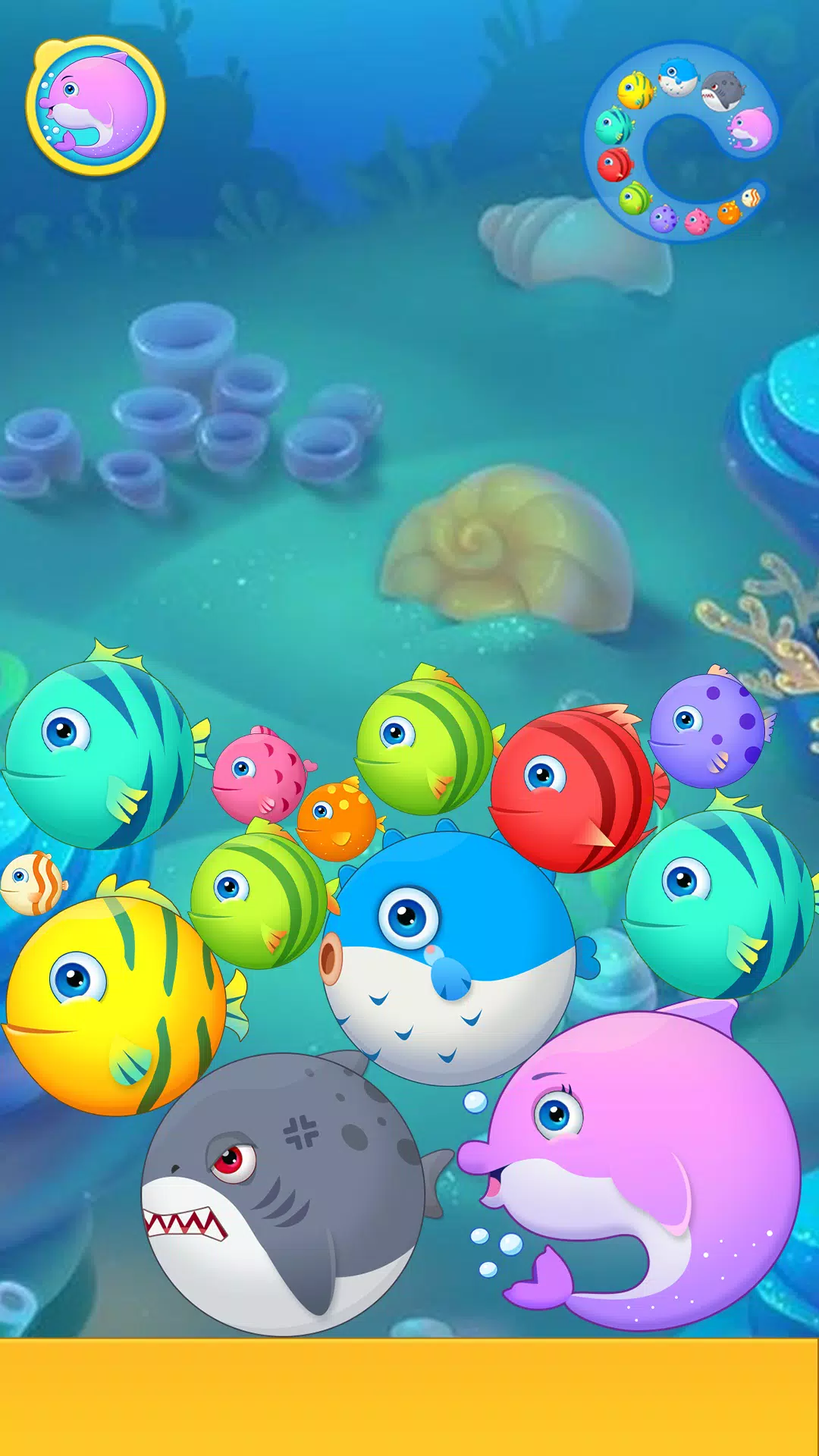 Sea Animals - Merge Game स्क्रीनशॉट 1