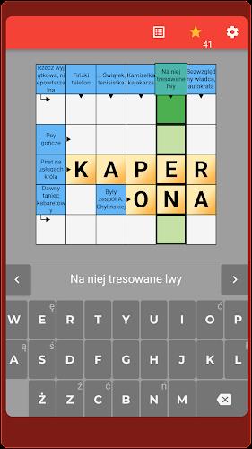 Krzyżówki Captura de pantalla 4