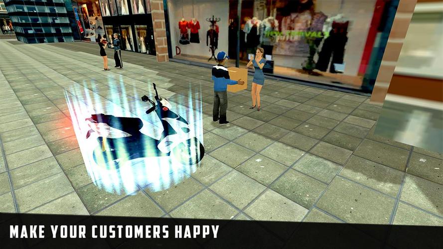 City Courier Delivery Rider Captura de tela 4
