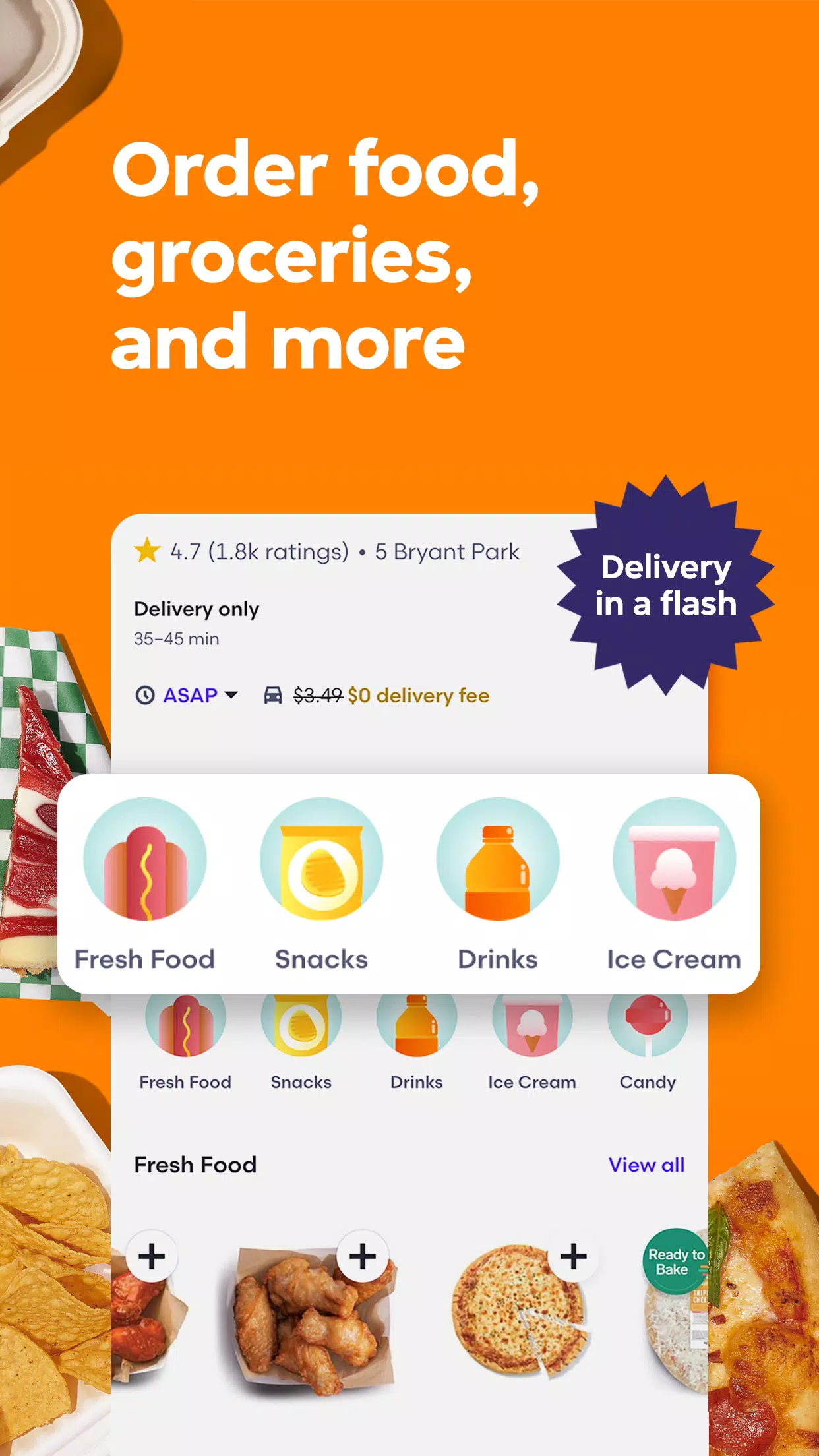 Schermata Grubhub 2