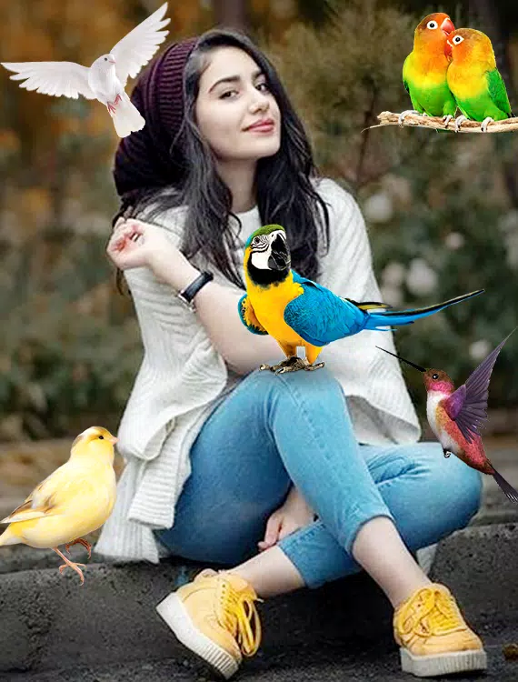 Birds Photo frame : Bird photo Tangkapan skrin 2