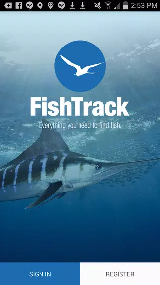 FishTrack - Fishing Charts Capture d'écran 1