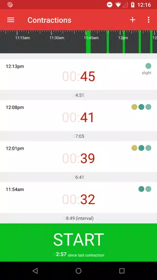 Contractions Timer for Labor Tangkapan skrin 1