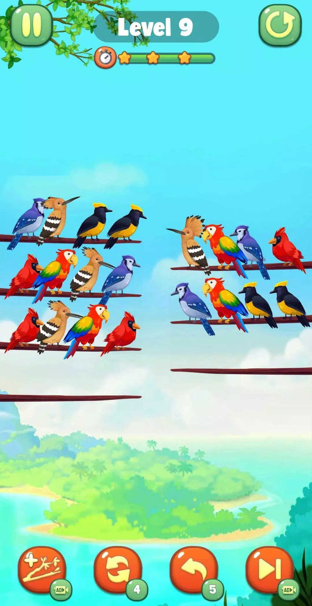 Bird Sort Capture d'écran 2