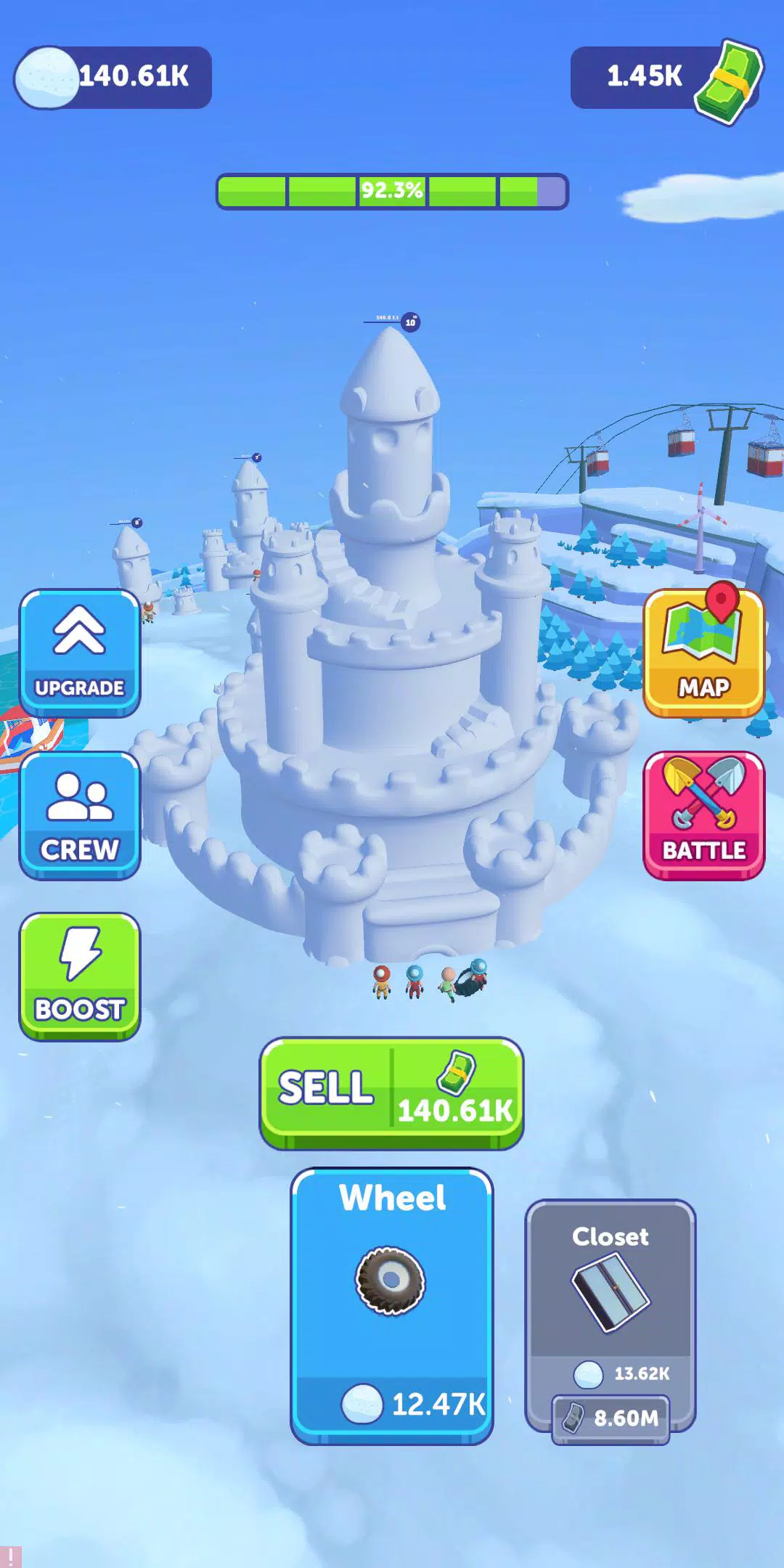 Snow Castle: Idle Clicker ภาพหน้าจอ 2