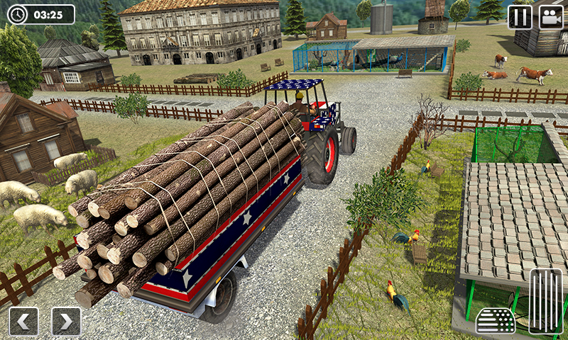 Tractor Trolley Cargo Drive Скриншот 2