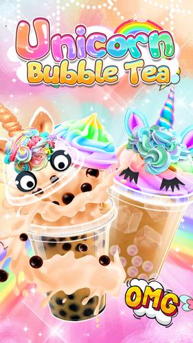 Unicorn Bubble Tea - Icy Drink 스크린샷 1
