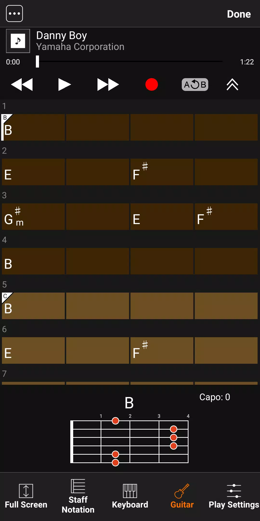 Chord Tracker 스크린샷 3