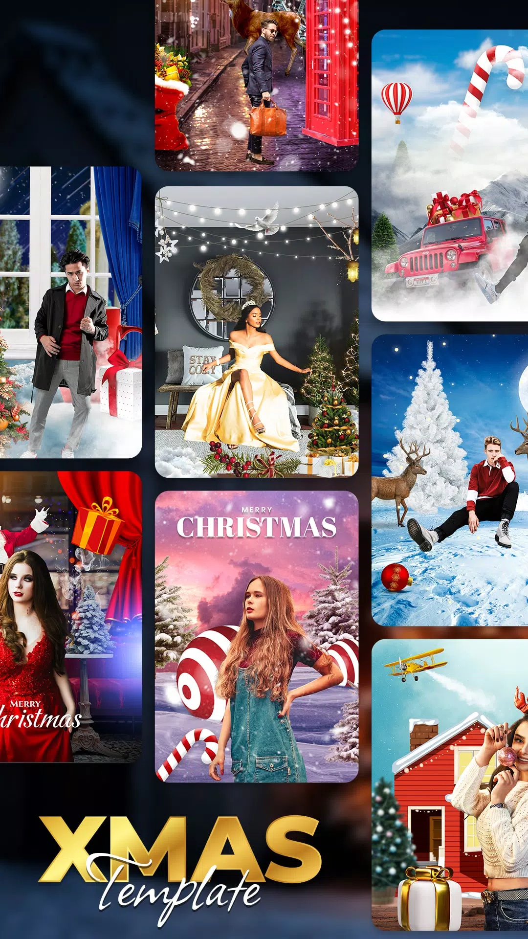 Christmas Photo Frames, Editor ภาพหน้าจอ 3
